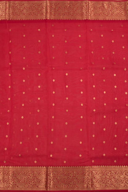 Handloom Chanderi Organza Saree-Rutambhara-RUTAMBHARA