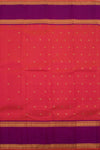 Eevara Orange Purple Kancheevaram Heirloom Silk Saree