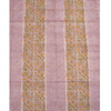 Purple Hand Block Printed Chanderi Silk Cotton Saree