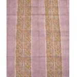 Purple Hand Block Printed Chanderi Silk Cotton Saree-Rutambhara-RUTAMBHARA