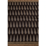 Ajrakh Printed Modal Cotton Saree-Rutambhara-RUTAMBHARA