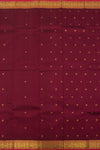 Eevara Burgundy Maroon Kancheevaram Heirloom Silk Saree