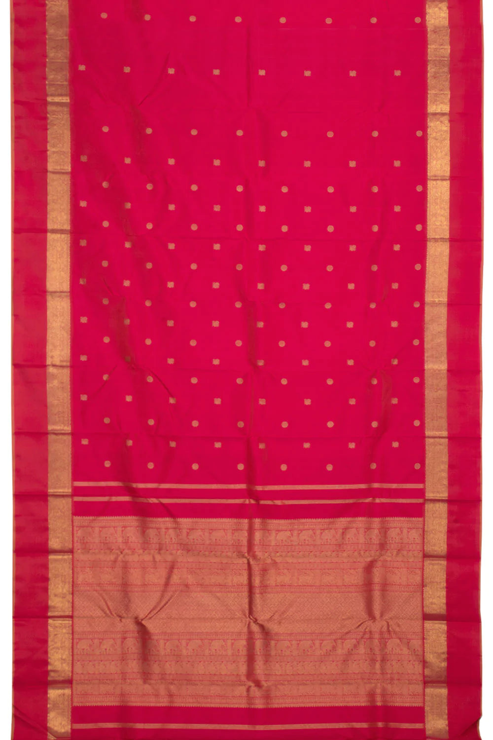 Eevara Pink Kancheevaram Heirloom Silk Saree
