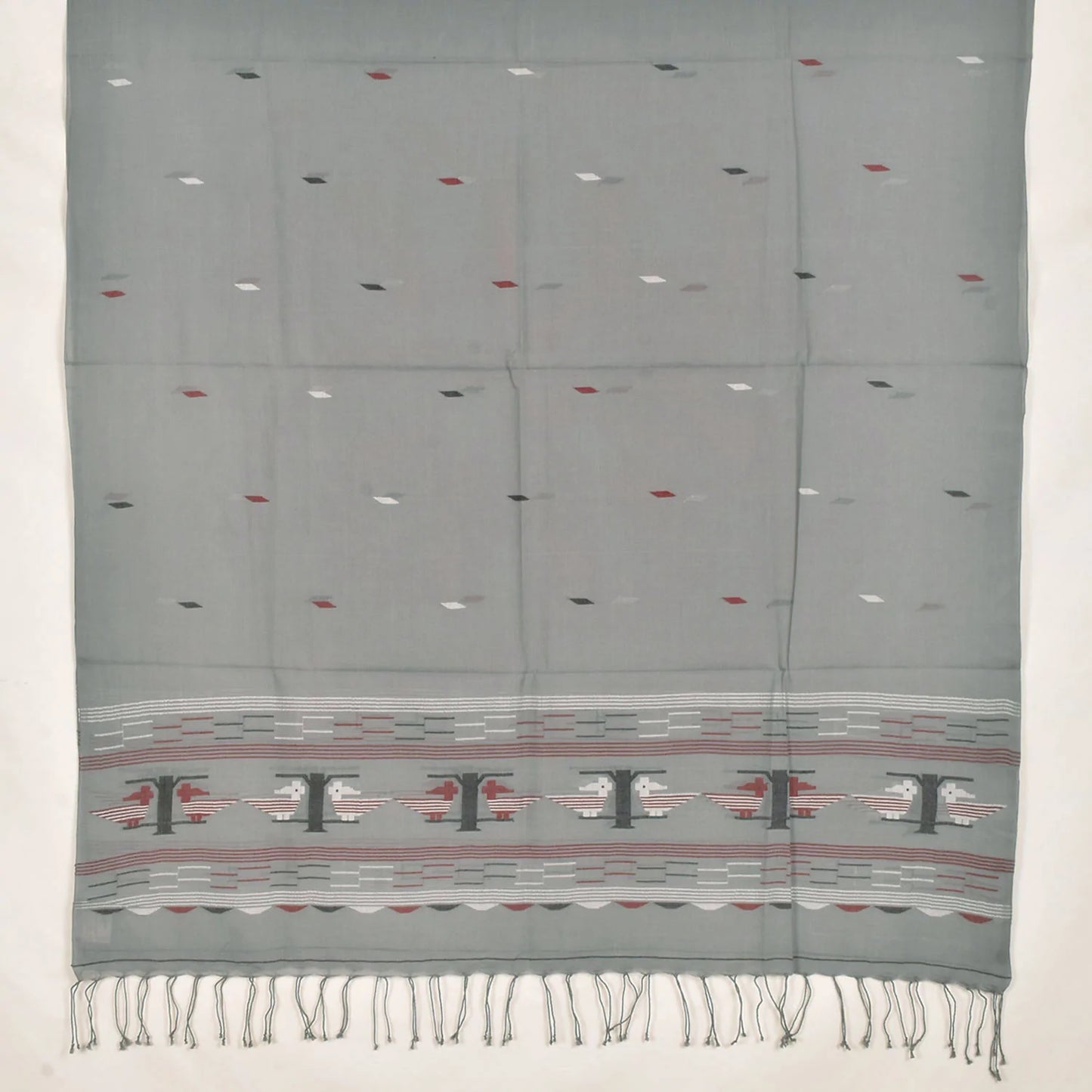 Handwoven Jamdani Cotton Dupatta
