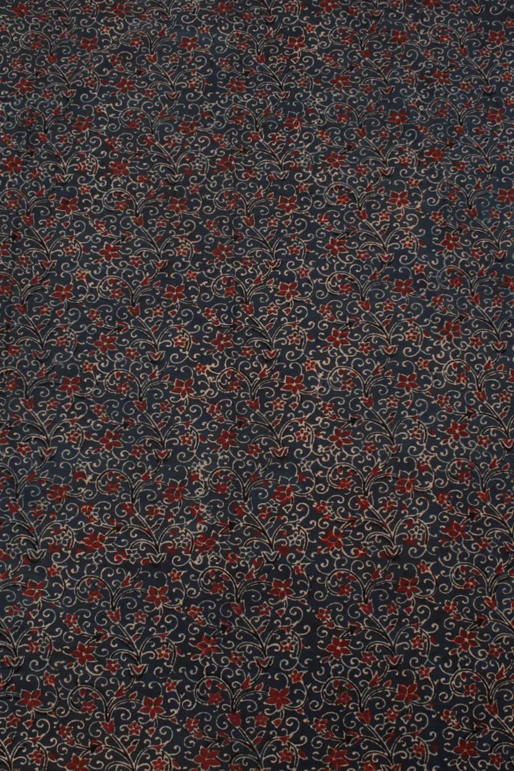 Ajrakh Printed Cotton Kurta Material-Rutambhara-RUTAMBHARA