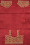 Maroon Mirror Embroidered Mashru Blouse Material