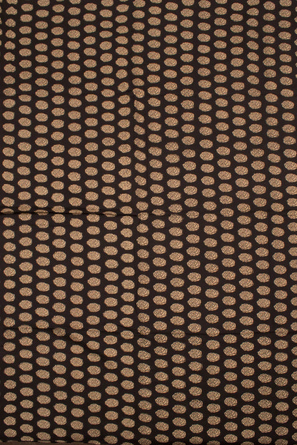 Hand Block Printed Gajji Silk Kurta Material-Rutambhara-RUTAMBHARA