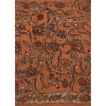 Hand Painted Pen Kalamkari Cotton Blouse Material-Rutambhara-RUTAMBHARA