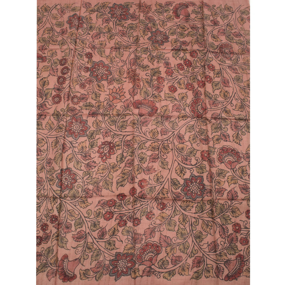 Hand Painted Pen Kalamkari Chanderi Blouse Material