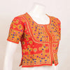 Orange Kutchi Hand Embroidered Blouse