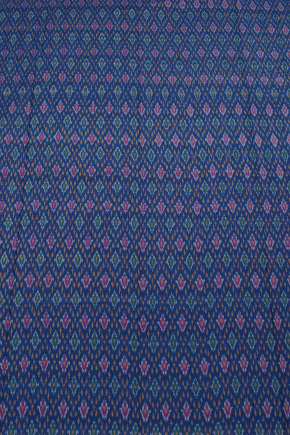 Handloom Ikat Silk Cotton Kurta Material-Rutambhara-RUTAMBHARA