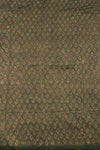SIYAHI - GREEN HAND BLOCK PRINTED GAJJI SILK KURTA MATERIAL