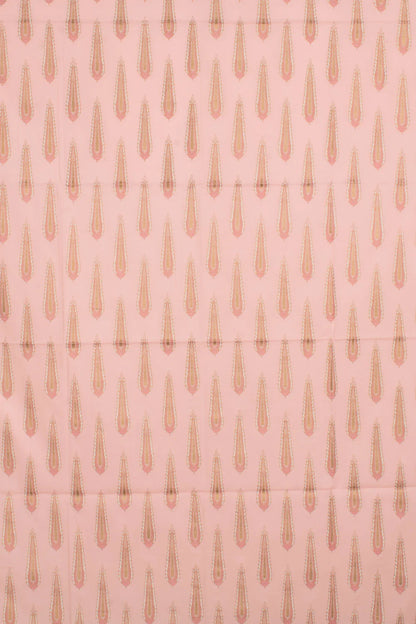 Hand Block Printed Cotton 3-Piece Salwar Suit Material-Rutambhara-RUTAMBHARA