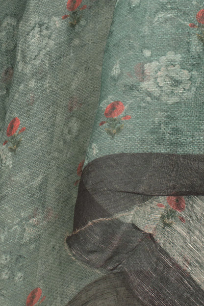 Digital Printed Linen 2-Piece Salwar Suit Material-Rutambhara-RUTAMBHARA