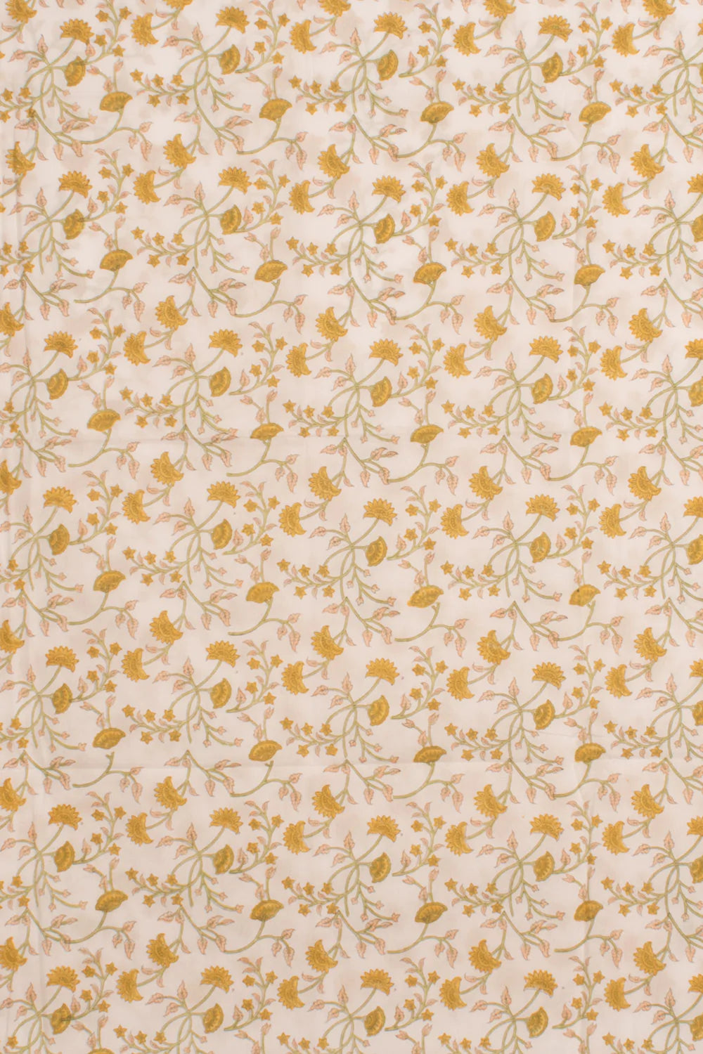 Hand Block Printed Cotton 3-Piece Salwar Suit Material-Rutambhara-RUTAMBHARA