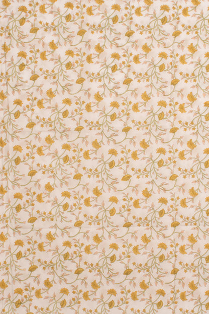 Hand Block Printed Cotton 3-Piece Salwar Suit Material-Rutambhara-RUTAMBHARA