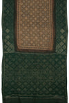Handcrafted Ajrakh and Bandhani Chanderi Saree