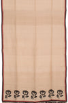 Hand Embroidered Half and Half Tussar Silk Saree