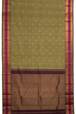 Eevara Pista Green Kancheevaram Heirloom Silk Saree-Rutambhara-Green-RUTAMBHARA