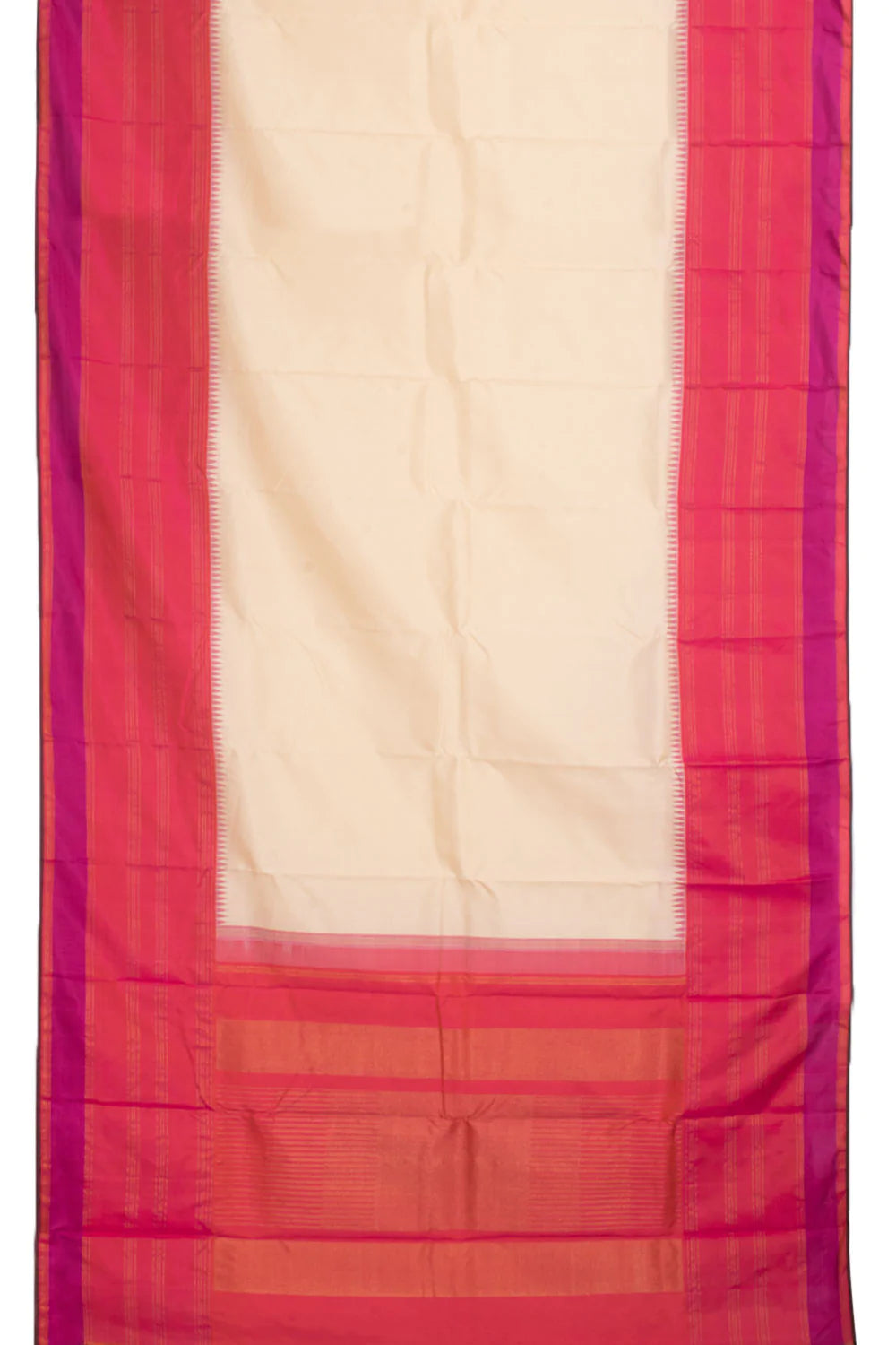 Pure Zari Korvai Kanjivaram Silk Saree