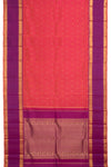 Eevara Orange Purple Kancheevaram Heirloom Silk Saree