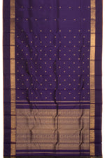 Royal Blue Kanjivaram Silk Saree-Rutambhara-RUTAMBHARA