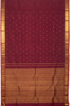 Eevara Burgundy Maroon Kancheevaram Heirloom Silk Saree