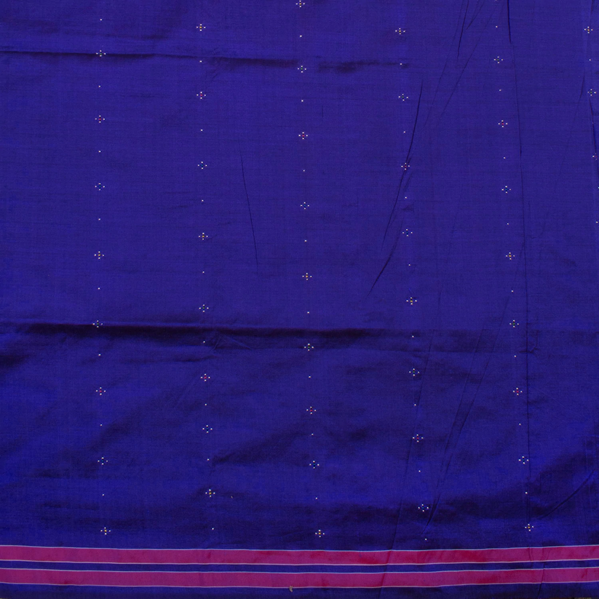 Handwoven Blue Tangaliya Silk Cotton Saree