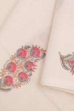 Hand Block Printed Mulmul Cotton 3-Piece Salwar Suit Material-Rutambhara-RUTAMBHARA