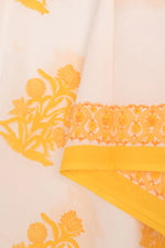 Hand Block Printed Cotton 3-Piece Salwar Suit Material-Rutambhara-RUTAMBHARA