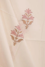 Hand Block Printed Cotton 3-Piece Salwar Suit Material-Rutambhara-RUTAMBHARA