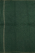 Handcrafted Ajrakh and Bandhani Chanderi Saree-Rutambhara-RUTAMBHARA