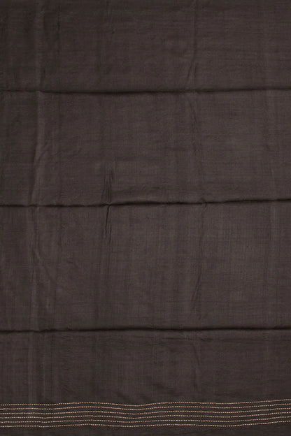 Hand Embroidered Half and Half Tussar Silk Saree-Rutambhara-RUTAMBHARA