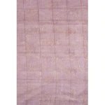 Purple Hand Block Printed Chanderi Silk Cotton Saree-Rutambhara-RUTAMBHARA
