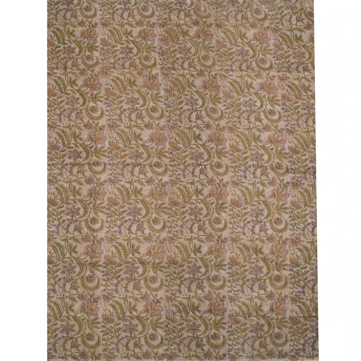 Hand Block Printed Chanderi Silk Cotton Saree
