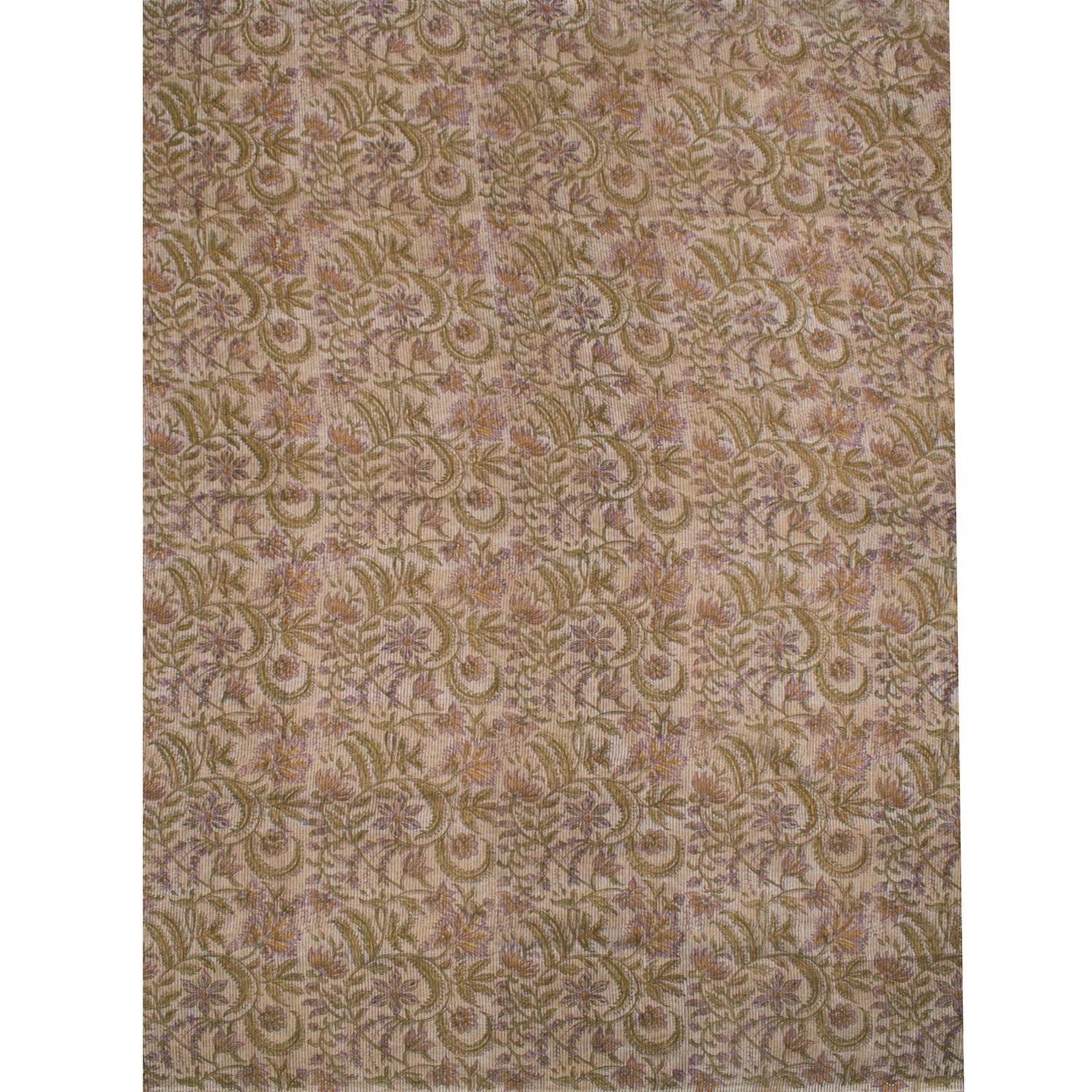 Hand Block Printed Chanderi Silk Cotton Saree-Rutambhara-RUTAMBHARA