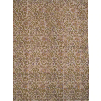 Hand Block Printed Chanderi Silk Cotton Saree-Rutambhara-RUTAMBHARA