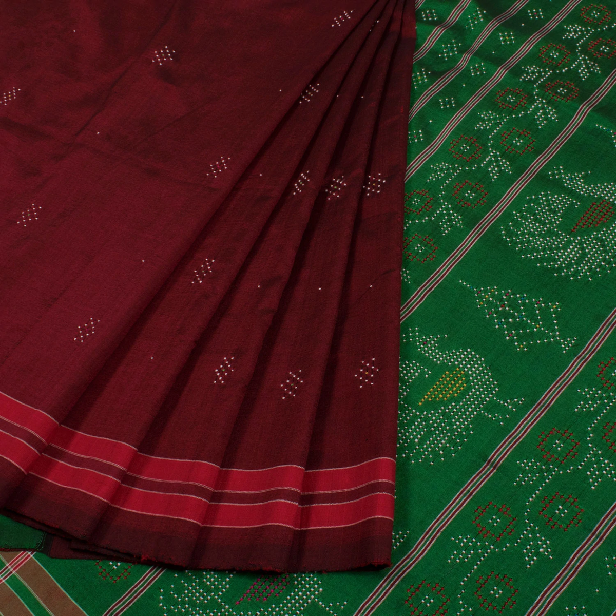 Handwoven Tangaliya Silk Cotton Saree
