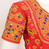 Orange Kutchi Hand Embroidered Blouse