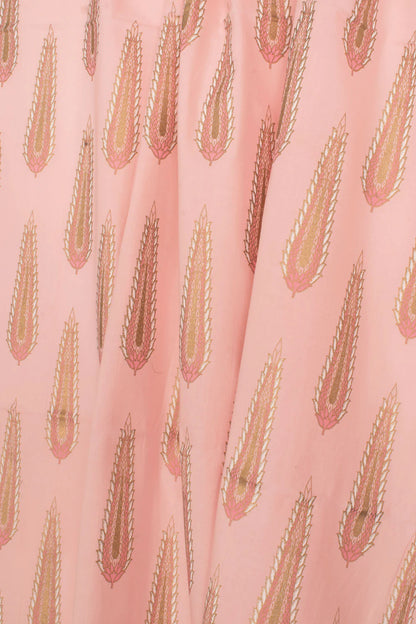 Hand Block Printed Cotton 3-Piece Salwar Suit Material-Rutambhara-RUTAMBHARA