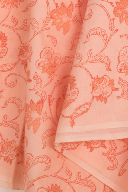 Hand Block Printed Cotton 3-Piece Salwar Suit Material-Rutambhara-RUTAMBHARA