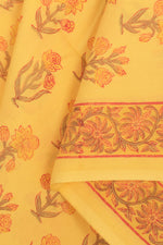 Hand Block Printed Cotton 3-Piece Salwar Suit Material-Rutambhara-RUTAMBHARA