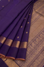Royal Blue Kanjivaram Silk Saree-Rutambhara-RUTAMBHARA