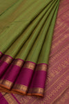 Eevara Green Magenta Kancheevaram Heirloom Silk Saree