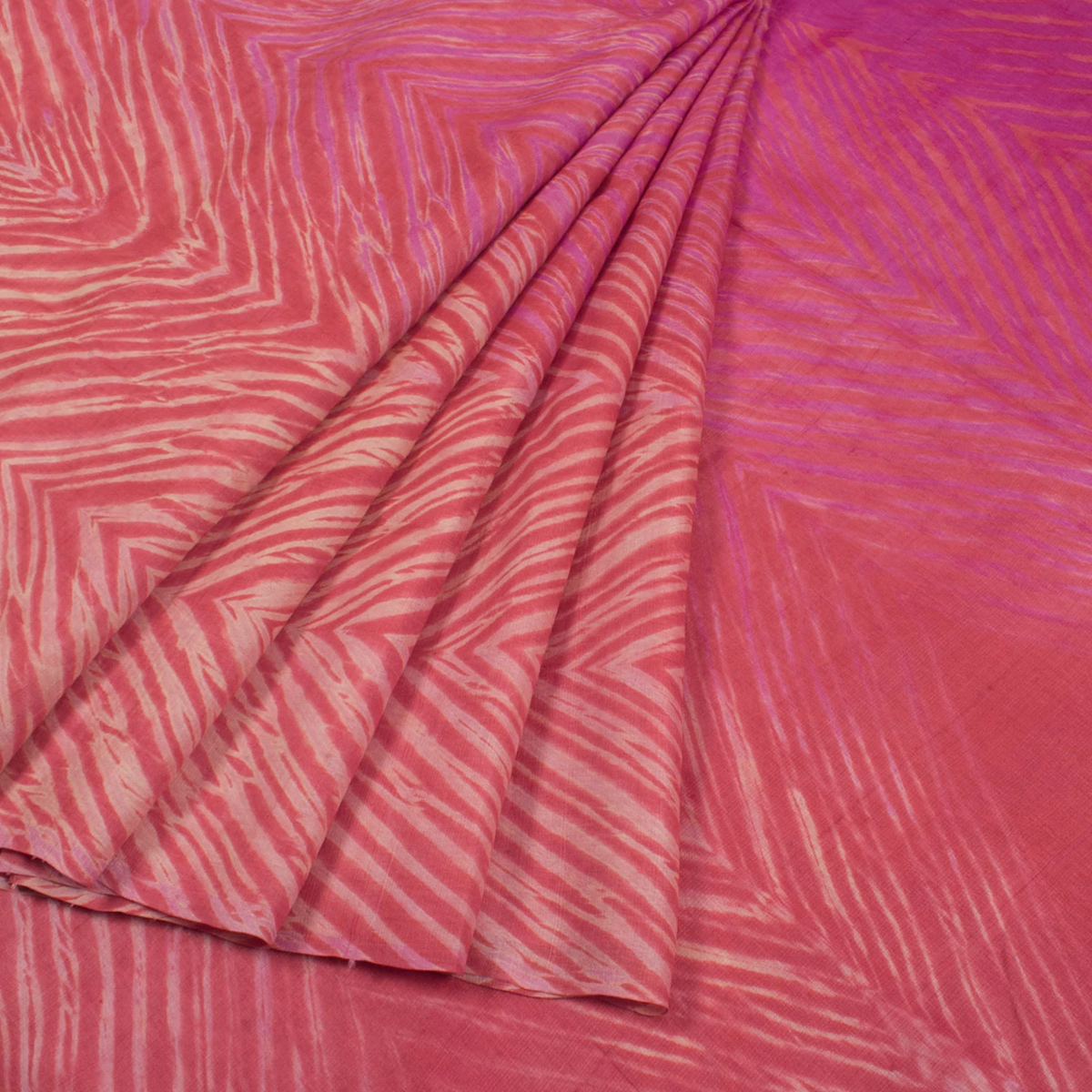 Shibori Ombre Dyed Tussar Silk Saree