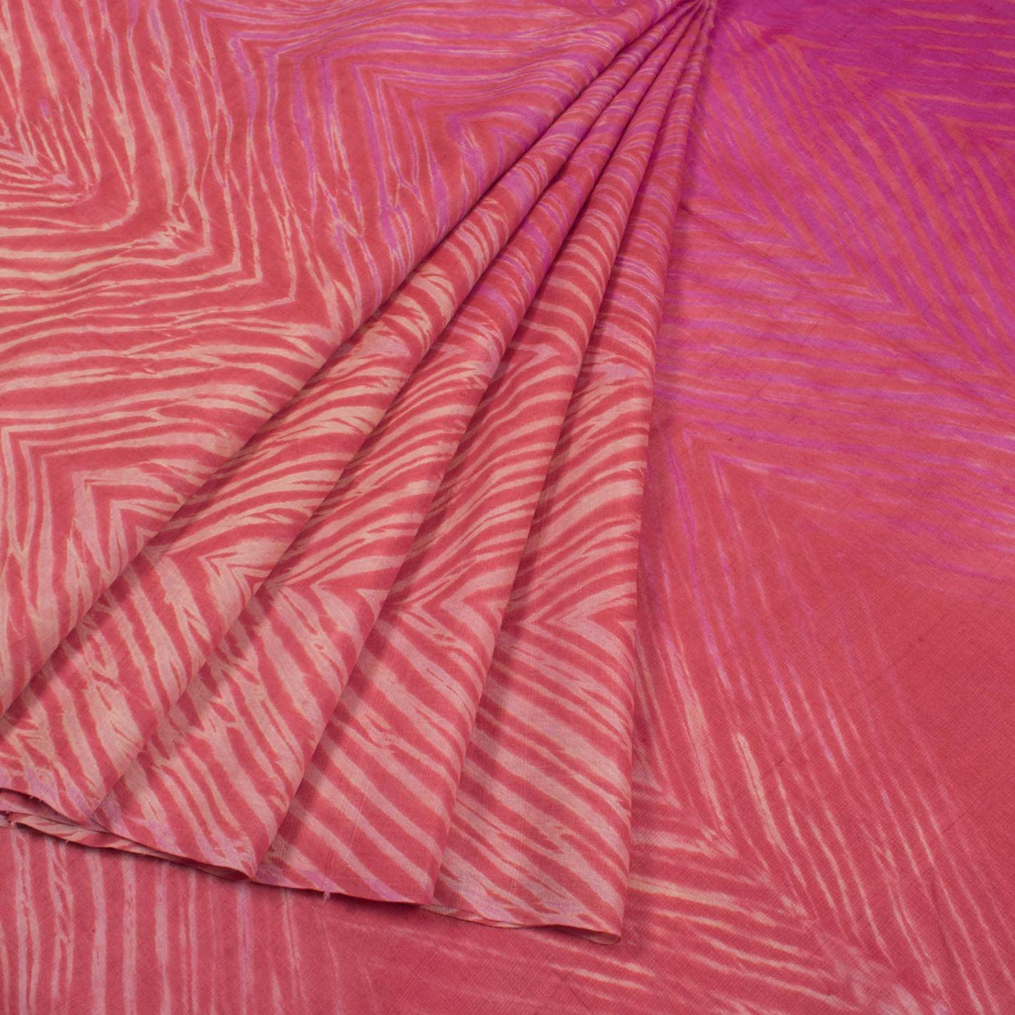 Shibori Ombre Dyed Tussar Silk Saree