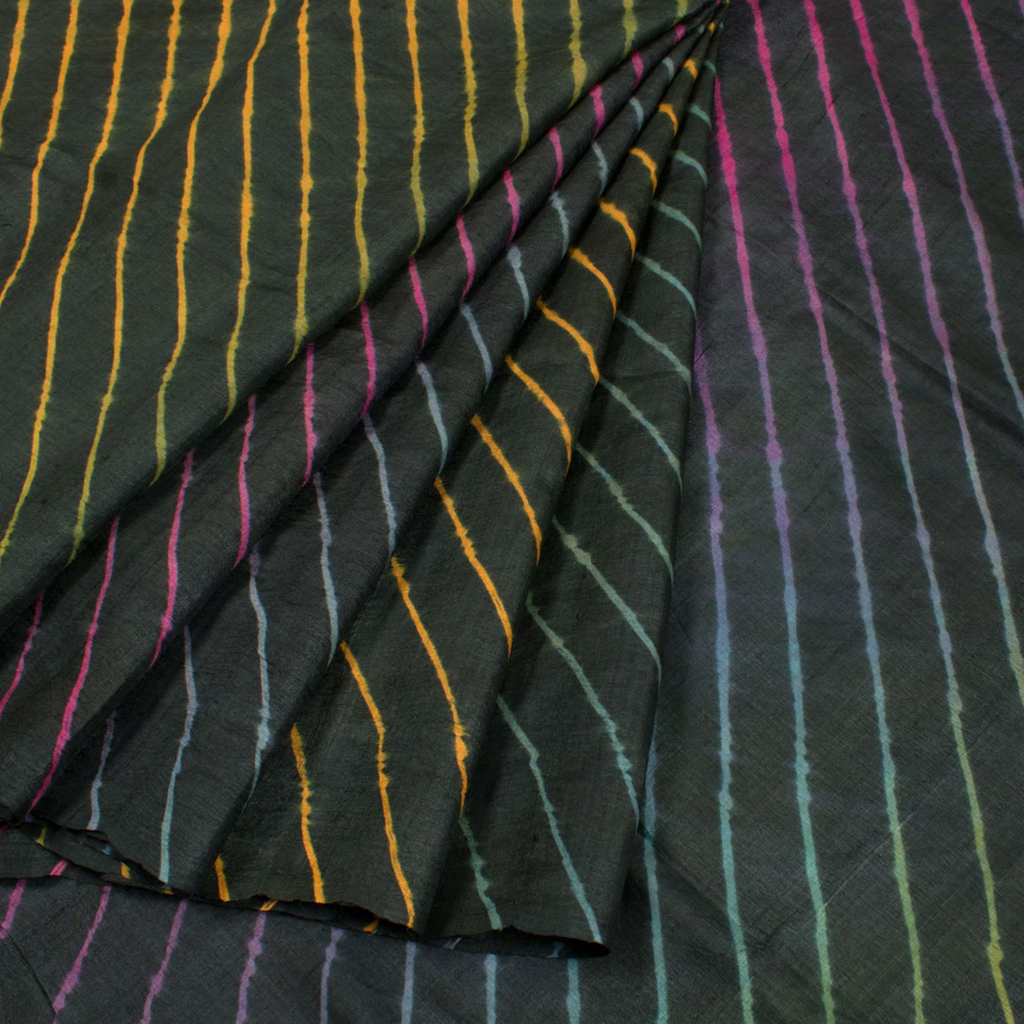 Lehariya Tussar Silk Saree