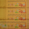 Yellow Handwoven Jamdani Tussar Silk Saree