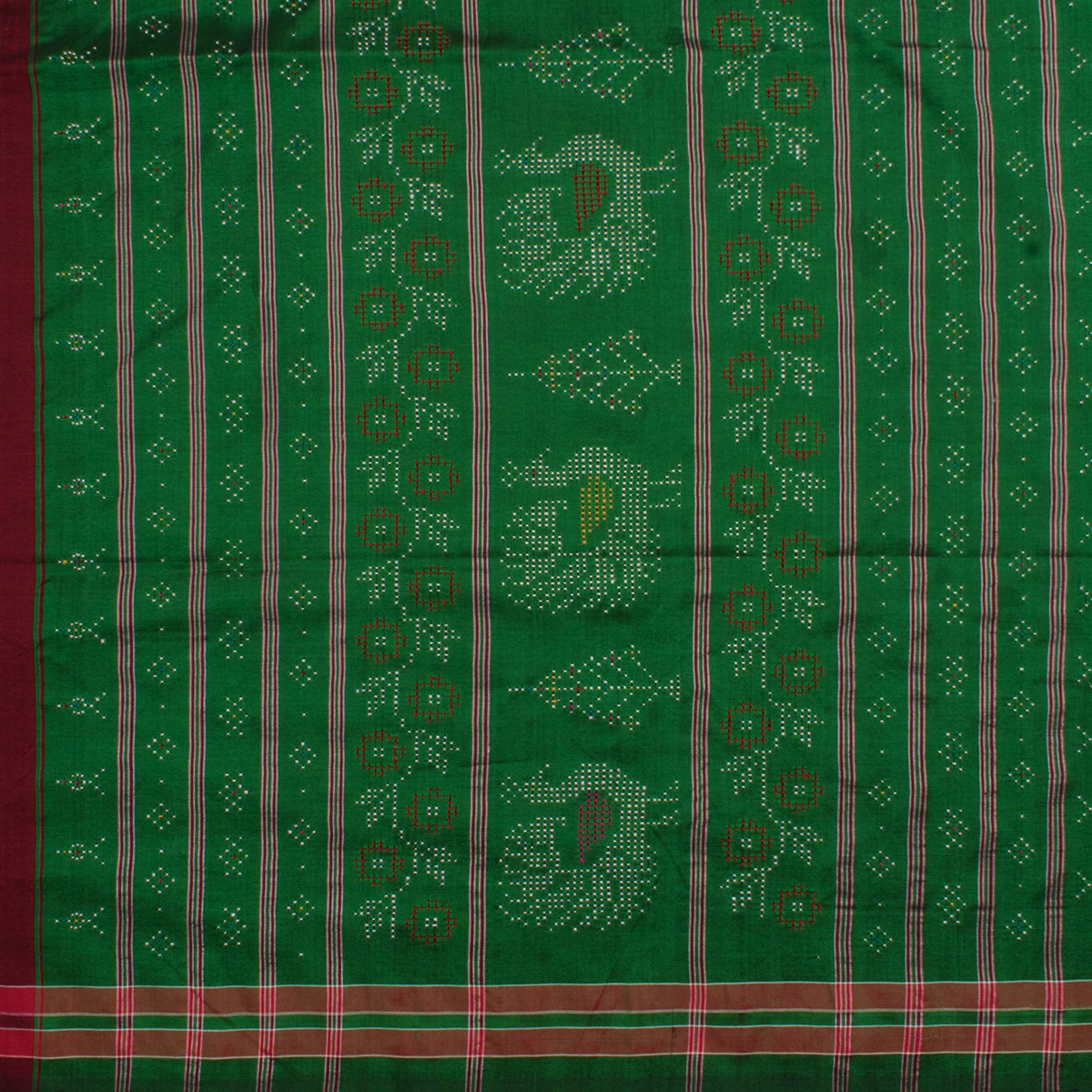 Handwoven Tangaliya Silk Cotton Saree