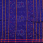 Handwoven Blue Tangaliya Silk Cotton Saree-Rutambhara-RUTAMBHARA